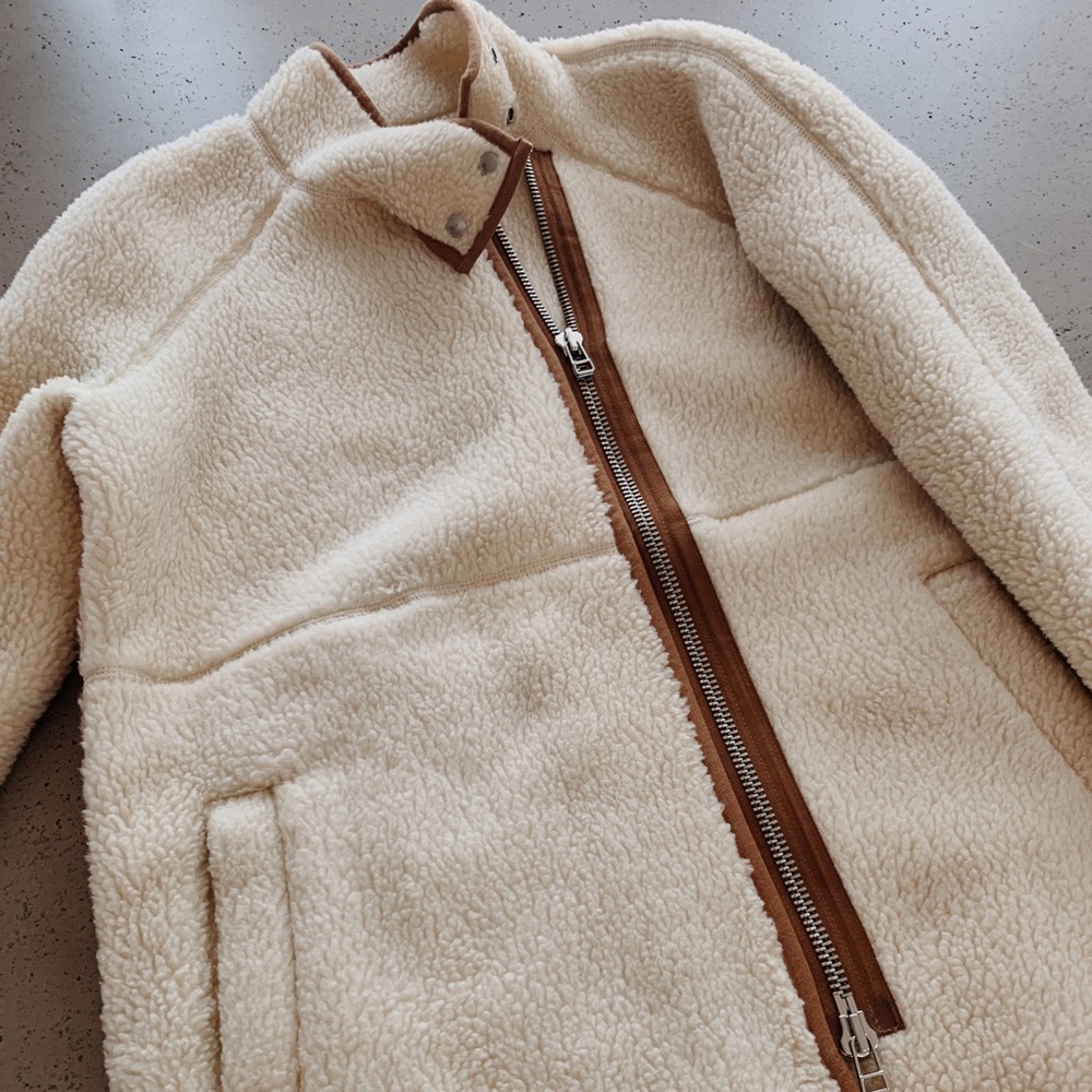 MADEWELL “Sherpa Cocoon Coat” Small